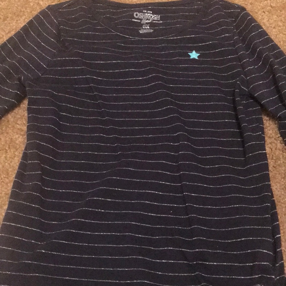 Navy Blue 3/4 length shirt